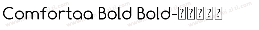 Comfortaa Bold Bold字体转换